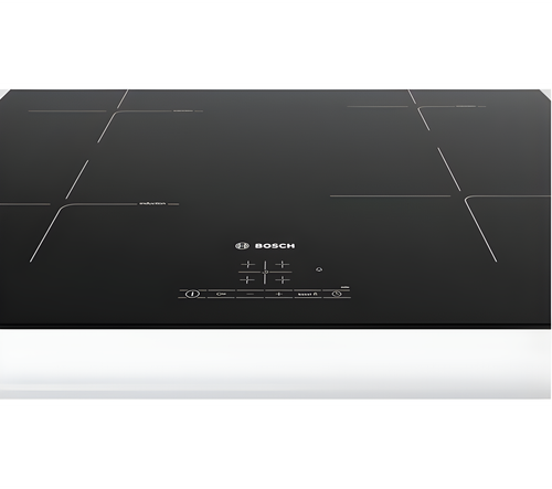 Bosch PUE611BF1B - Black 59cm Electric Induction Hob - 4 Zones - 13amp Plug In