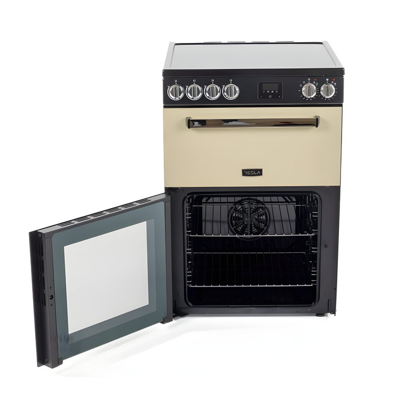 Tesla TMRC60C - Black 60cm Range Cooker - Ceramic Hob - A+ Energy