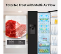 Hisense RS694N4TBE - Black American Fridge Freezer - 562L Capacity - E Energy Rating