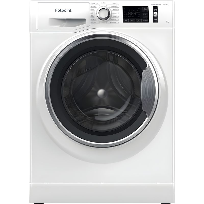 Hotpoint NM11 1048 WC A UK - White Freestanding 10KG Washing Machine - 1400 RPM - A energy