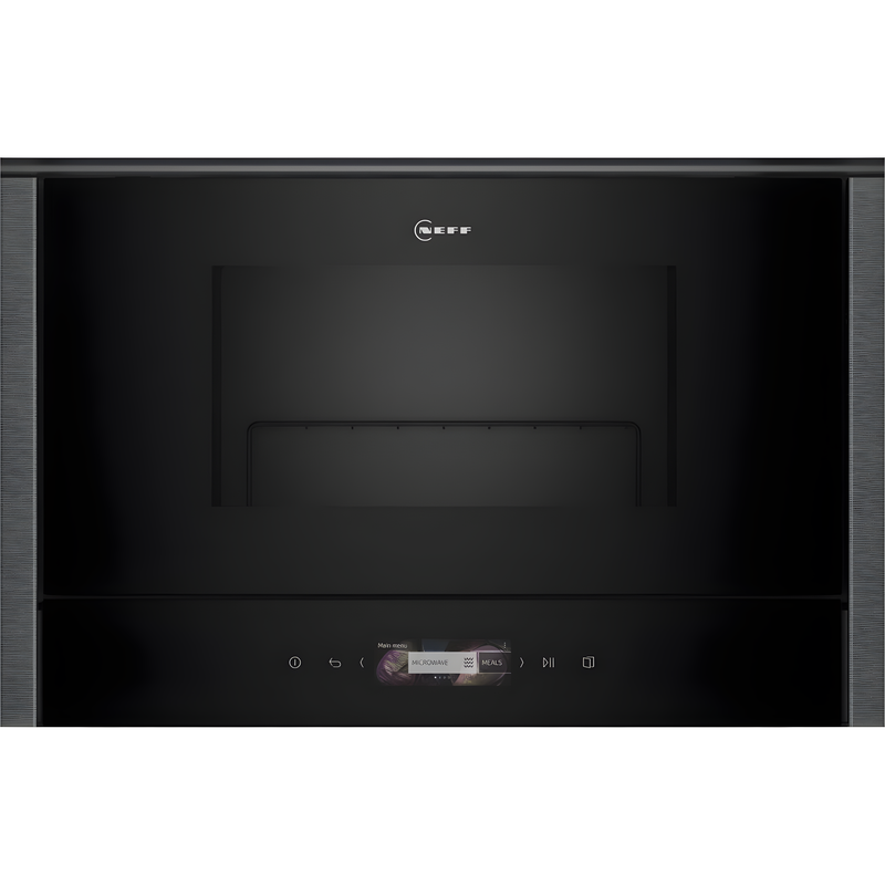 Neff NL4GR31G1B N70 - Grey Built-In Microwave with Grill - 21L - 900W - 5 Power Levels