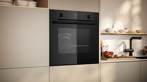 NEFF B1DCC0AK3B - Black Single Oven - 71L Built-In - A+ Energy