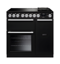 Rangemaster Nexus 90 NEX90EIPGBL/CM1 - Gloss Black Range Cooker - 5 Zone Induction - A Energy