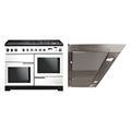 Rangemaster PDL110DFFWH/C - White Range Cooker - 146L Dual Fuel - A Rated