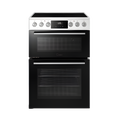 Midea MFO24EME4R118-WH - White 60cm Double Oven Freestanding Cooker - Ceramic Hob - A Energy