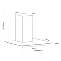 Caple FGC621 - Stainless Steel Chimney Hood - 654m³/h - B Energy