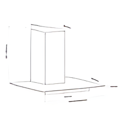 Caple FGC621 - Stainless Steel Chimney Hood - 654m³/h - B Energy