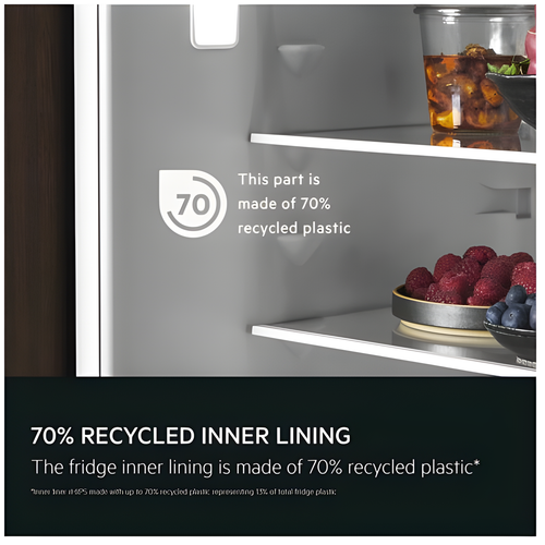 AEG NSK9Z181EC - Black Built-In Larder Fridge - 274L - E Rated