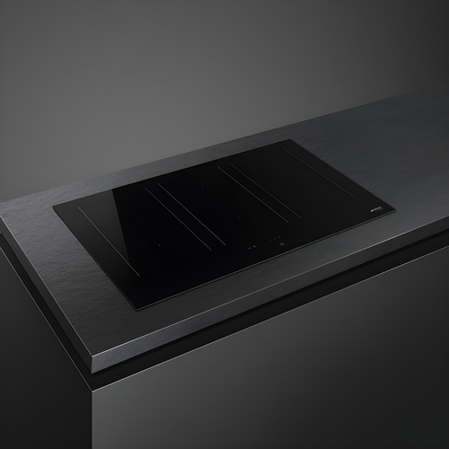 Smeg SIM3864D - Black 80cm Induction Hob - 6 Zones