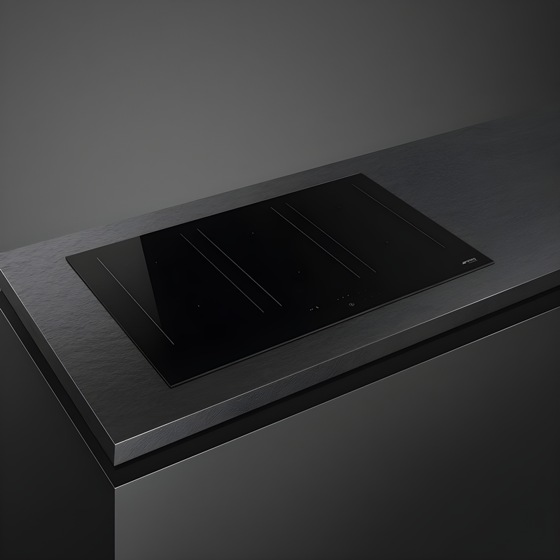 Smeg SIM3864D - Black 80cm Induction Hob - 6 Zones