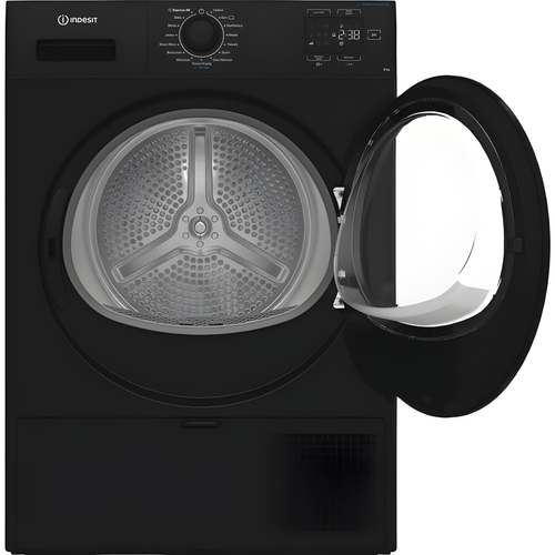 Indesit C YSD 82D BB UK - Black 8KG Heat Pump Tumble Dryer - A+ Energy