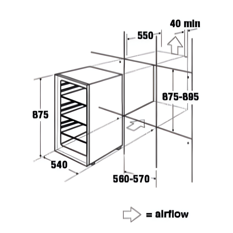CDA FW422 - White Larder Fridge - F energy
