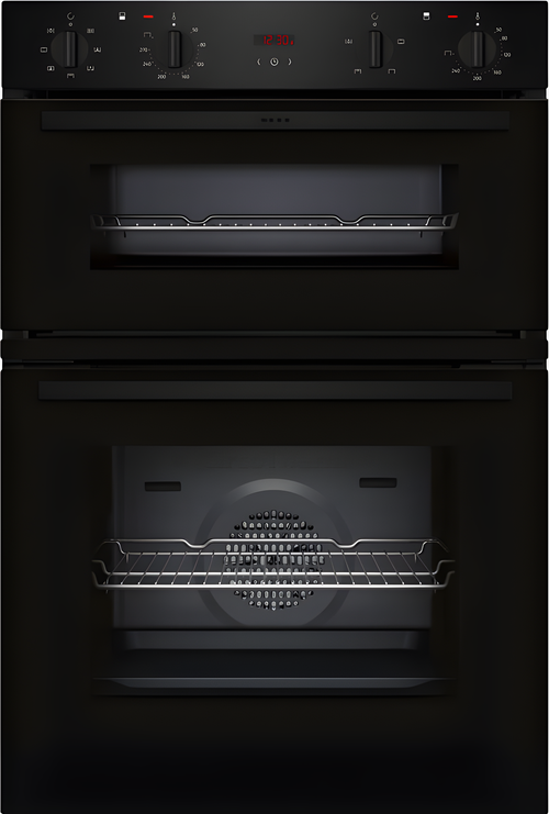 NEFF U1DCC0AK3B - Black Double Oven - Built-In Electric