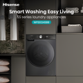 Hisense WF5S1245BB - Black 12KG Washing Machine - 1400 RPM - A energy