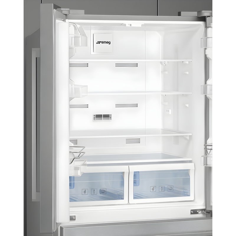 Smeg FQ55FXDE - Stainless Steel American Fridge Freezer - 539L - E Energy