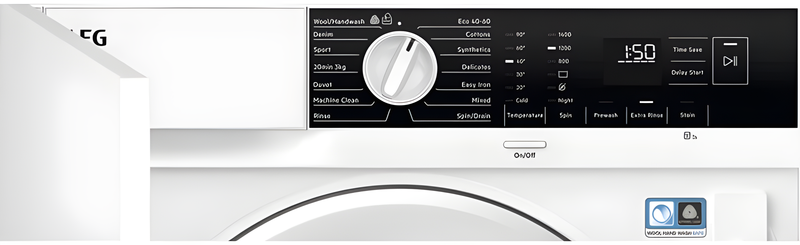 AEG LFX6G8434BI - Integrated 8KG Washing Machine - 1400 RPM - B energy
