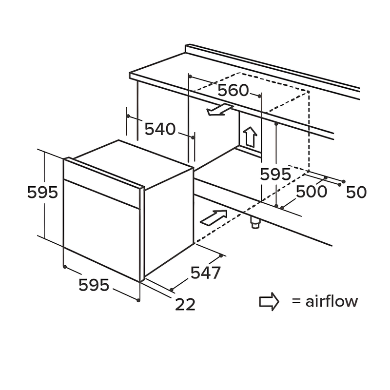 CDA SC621SS - Stainless steel Built in Electric Single Oven - A energy