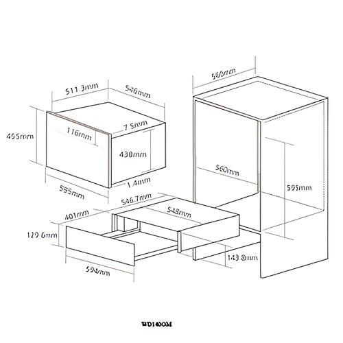 Caple WD140GM - Gunmetal Warming Drawer - 25kg Capacity - Energy Efficient