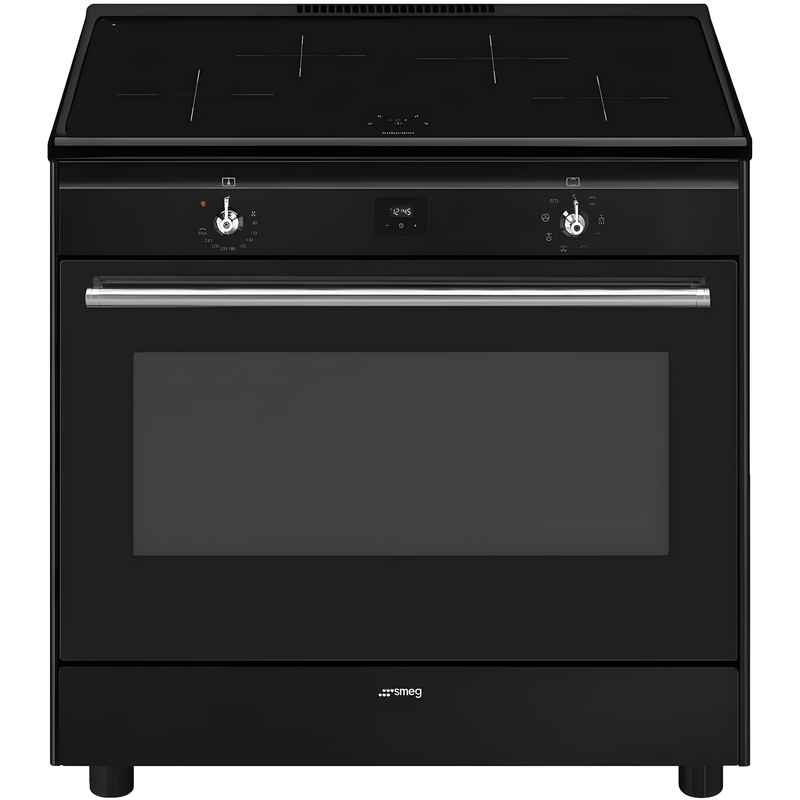 Smeg CX91IMBL - Black 90cm Range Cooker - 115L Induction - A Rated