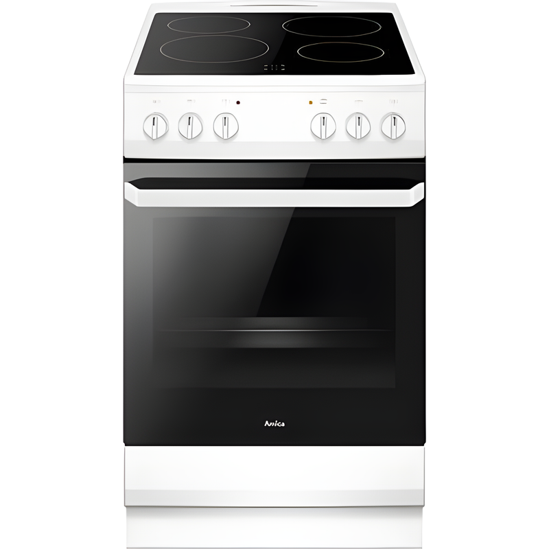 Amica AFC1530WH - White 4 Zone Electric Cooker - A energy