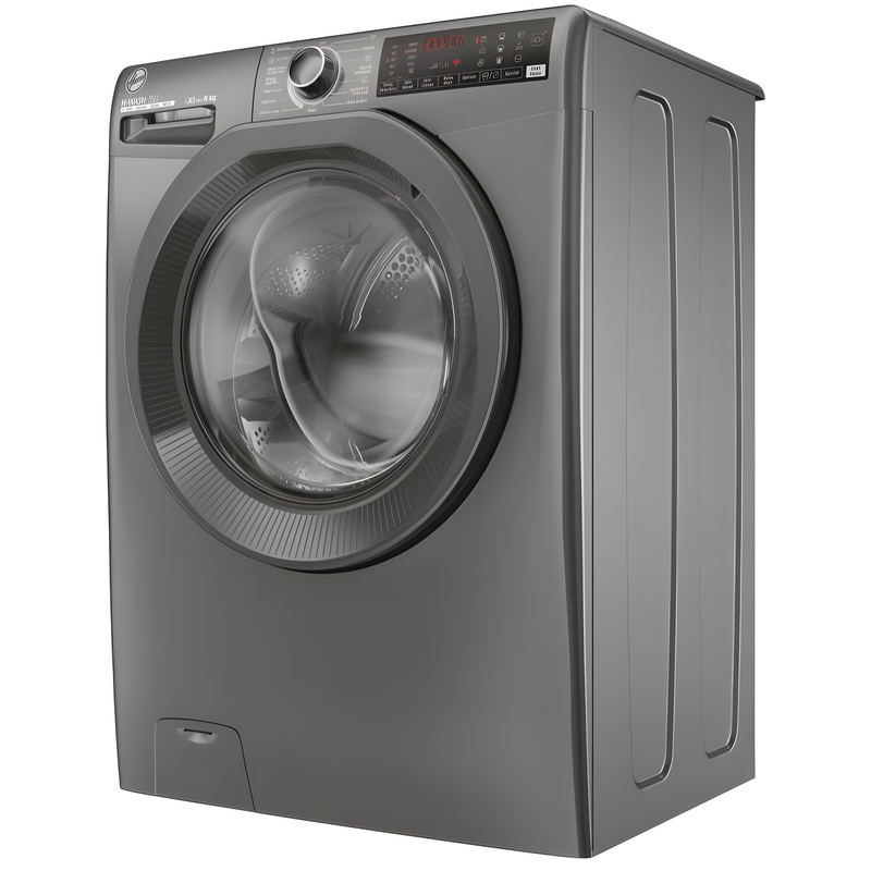 Hoover H3WPS486TMRR6-80 - Grey Freestanding 8KG Washing Machine - 1400 RPM - A energy