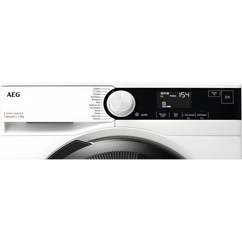 AEG TR739G4B - White 9KG Heat Pump Tumble Dryer - A+++ Energy Rated
