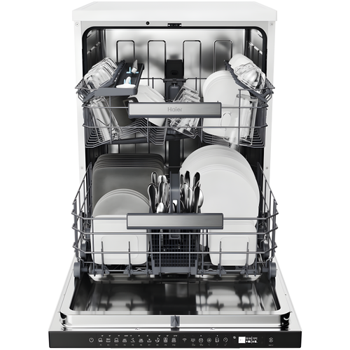 Haier XF 5C7M0W-80 - White Dishwasher - 15 Place Settings - C Energy Rated