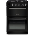 Rangemaster PROPL60NGFBL/C - Black/Chrome Gas Cooker - Double Oven - A+ Energy