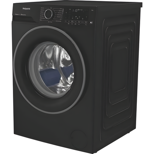 Hotpoint HB123WBCAREUK - Black 12KG Washing Machine - 1400 RPM - A energy