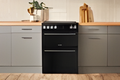Belling BEL FSA VISION 60E BLK 444412049 - Black & Silver Steel Cooker - 99L Capacity