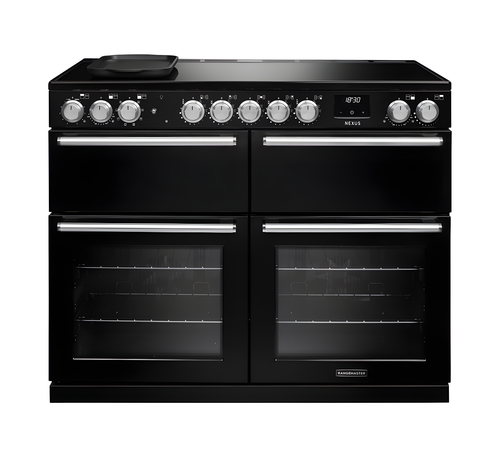 Rangemaster Nexus 110 - Gloss Black Range Cooker - Induction - A Energy