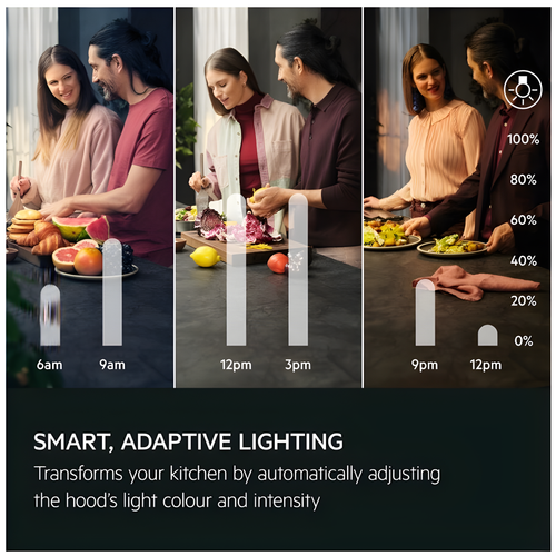 AEG NDV8791CB - Black 90cm Chimney Cooker Hood - A+ Energy