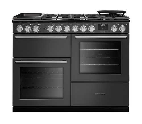 Rangemaster Nexus 110 - Slate Dual Fuel Range Cooker - 7 Zone Hob - A Energy