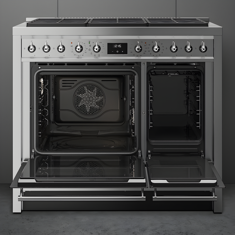 SMEG A10G002PTX - Stainless Steel Range Cooker - 6 Cooking Zones - A energy