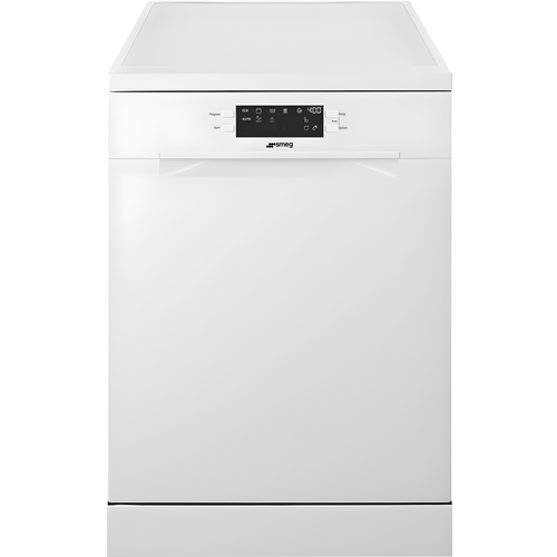 Smeg DF362DQB - White 13 Place Settings Freestanding Dishwasher - D Energy