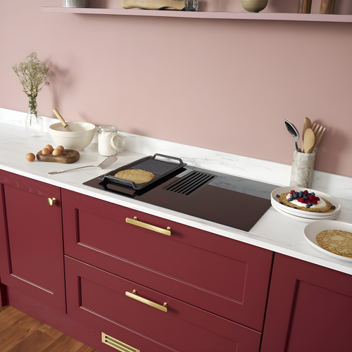 Caple DD782BK - Black 78cm Induction Venting Hob - A+ Energy