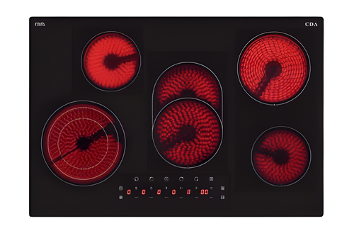 CDA HC7621FR - Black 5 Zone Electric Hob