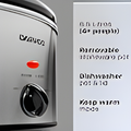 Daewoo SDA2943GE - Silver Cooker - 6.5 litres Capacity