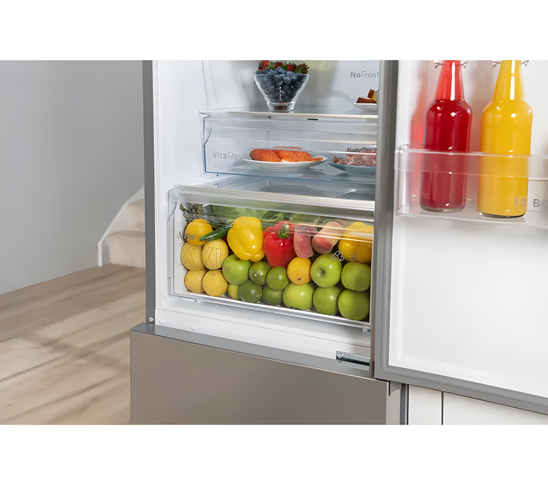 Bosch KGN362LDFG - Silver Freestanding 60/40 Frost Free Fridge Freezer - D energy