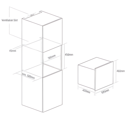 Caple CM123 - Stainless steel Built in Electric Microwave