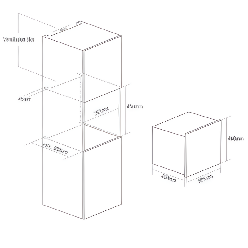 Caple CM123 - Stainless steel Built in Electric Microwave