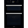 Indesit IDD 6340 BL - Black Built in Electric Double Oven - A energy