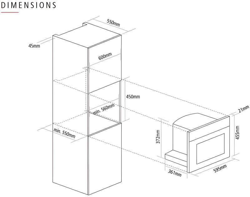 Caple CM465BG - Black Glass Coffee Center - Bean to Cup, 2 Cups, 1.8L Tank