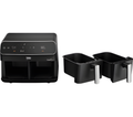 BEKO FRL5387B - Black 8.5L Dual Zone Air Fryer - Smart Finish & Match Cook