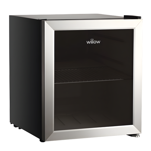 Willow WBC48SS - Stainless Steel 48L Table Top Fridge - Triple Glazed Door - E Energy Rating