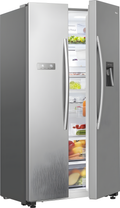 Hisense RS741N4WCE - Grey American Fridge Freezer - 578L Capacity - E Energy Rating