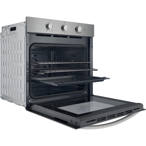 Indesit IO 233 X UK - Stainless Steel Single Oven - 66L - A Energy Rated