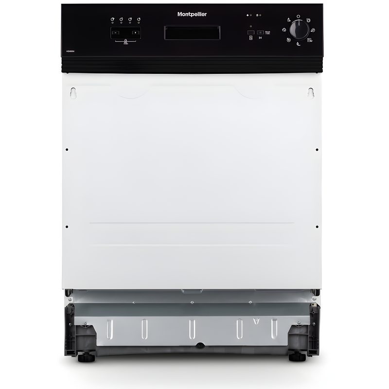 Montpellier MDI655K - Black Semi Integrated Dishwasher - E energy