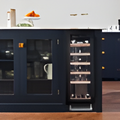 Caple WI3126BG - Black 19 Bottle Built In Wine Cooler - Single Zone 5-18°C - F Energy
