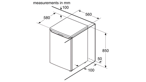 Bosch KTL15NWEAG/01 - White Under Counter Fridge - 120L - E Energy